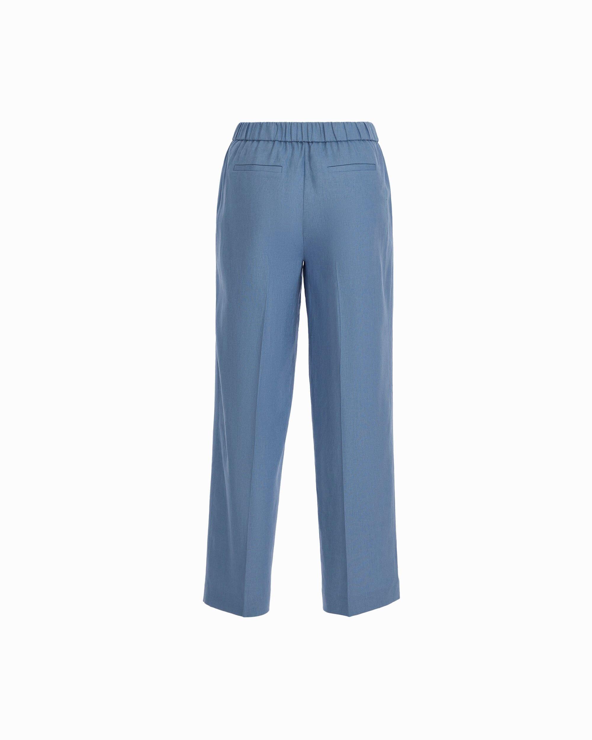 Straight Ankle Slash Pocket Pull-On Pants - Anne Klein LAGOON
