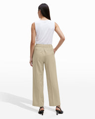 Straight Ankle Slash Pocket Pull-On Pants - Anne Klein LT SANDSTONE