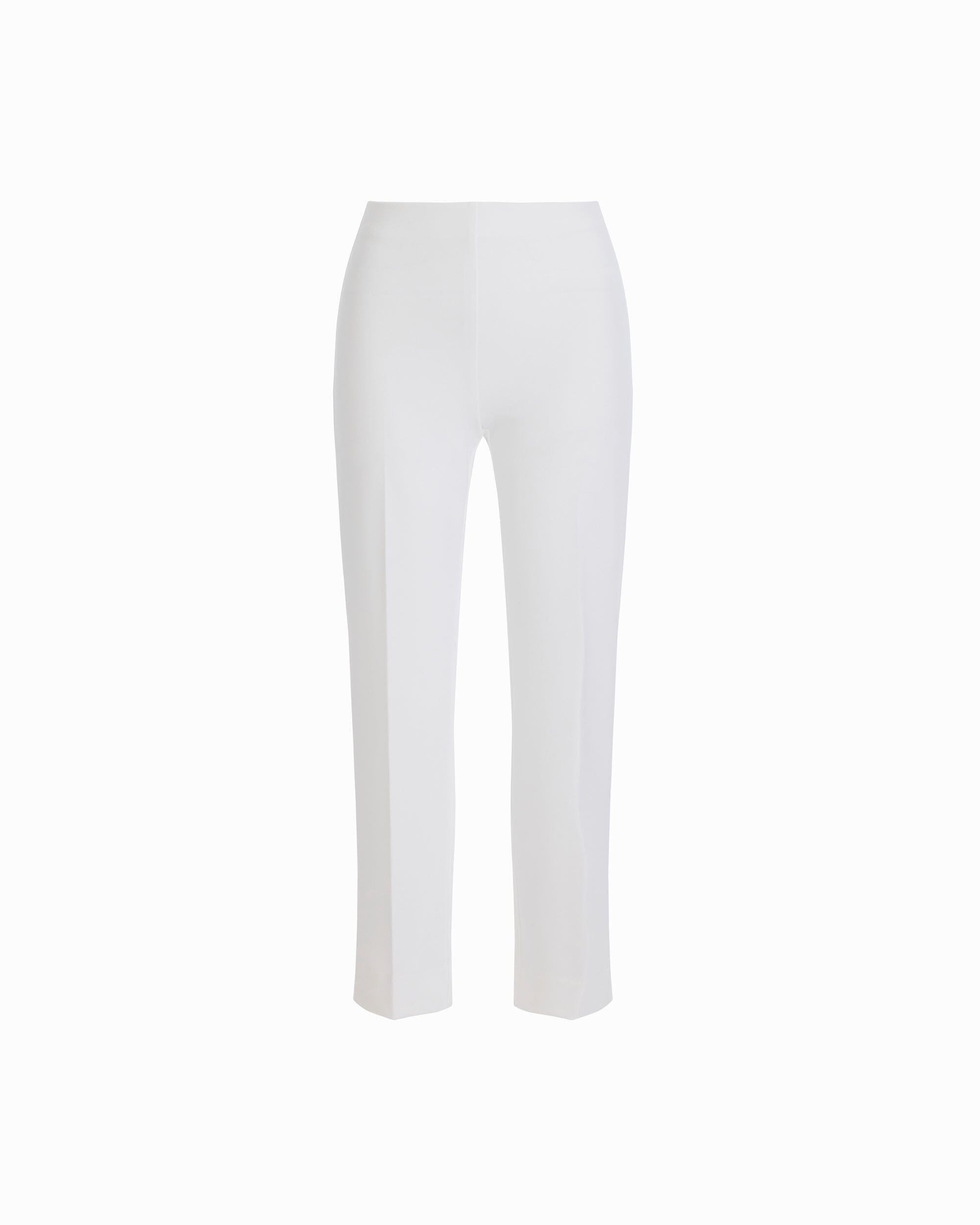 Straight Ankle Hollywood Waist Pants - Anne Klein CRISP WHITE