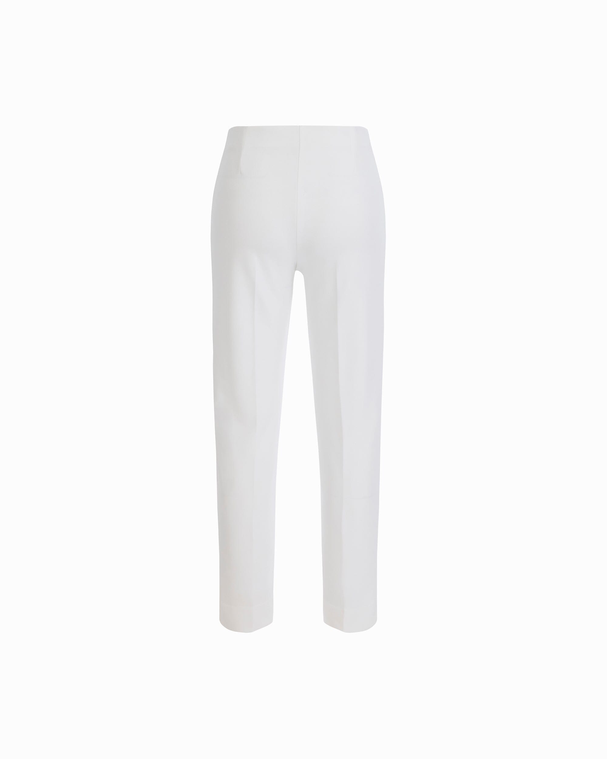 Straight Ankle Hollywood Waist Pants - Anne Klein CRISP WHITE