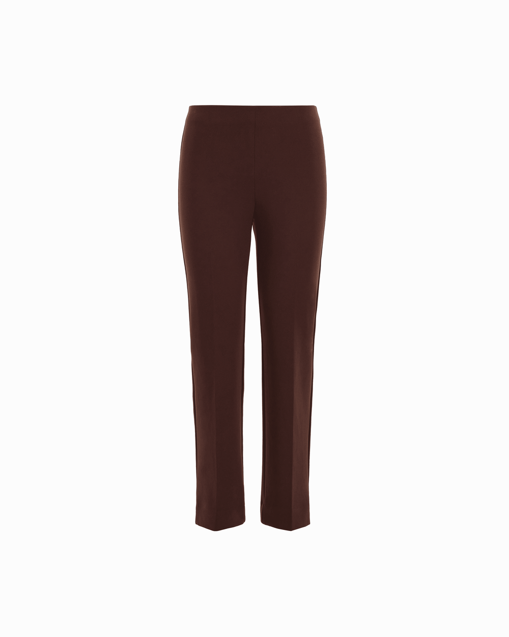 Pull-On Straight Ankle Pant - Anne Klein DARK CHOCOLATE