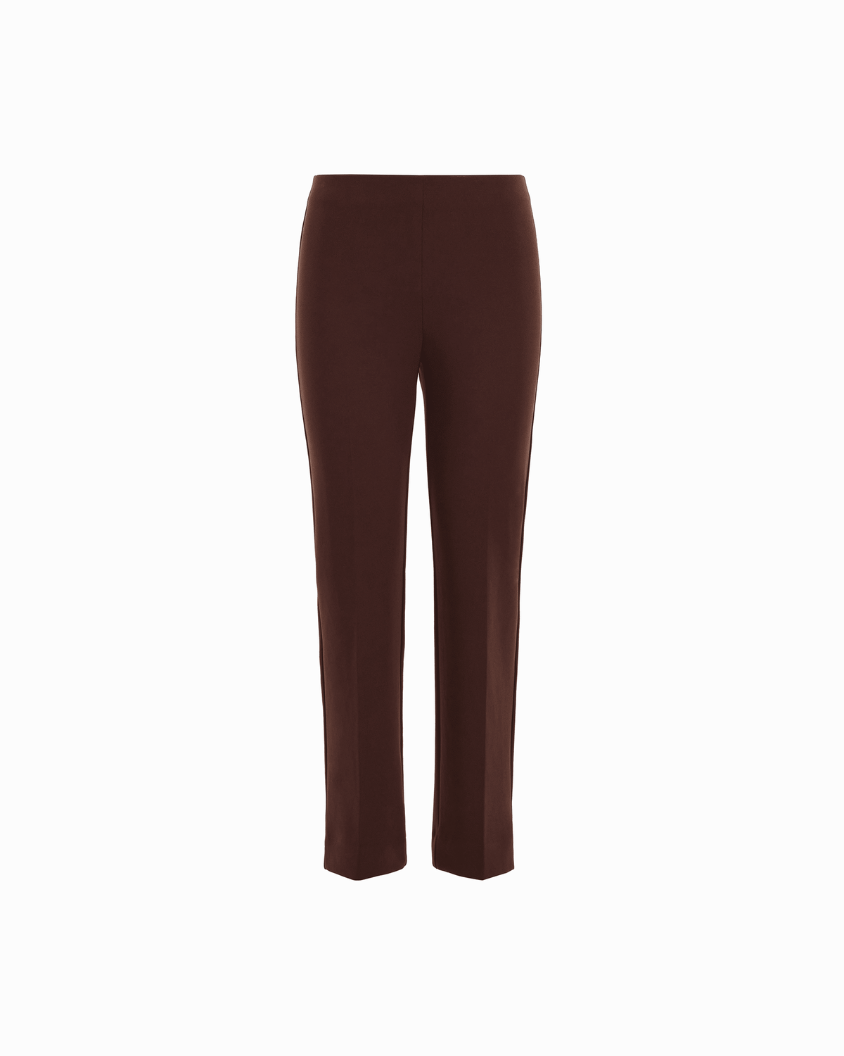Pull-On Straight Ankle Pant - Anne Klein DARK CHOCOLATE