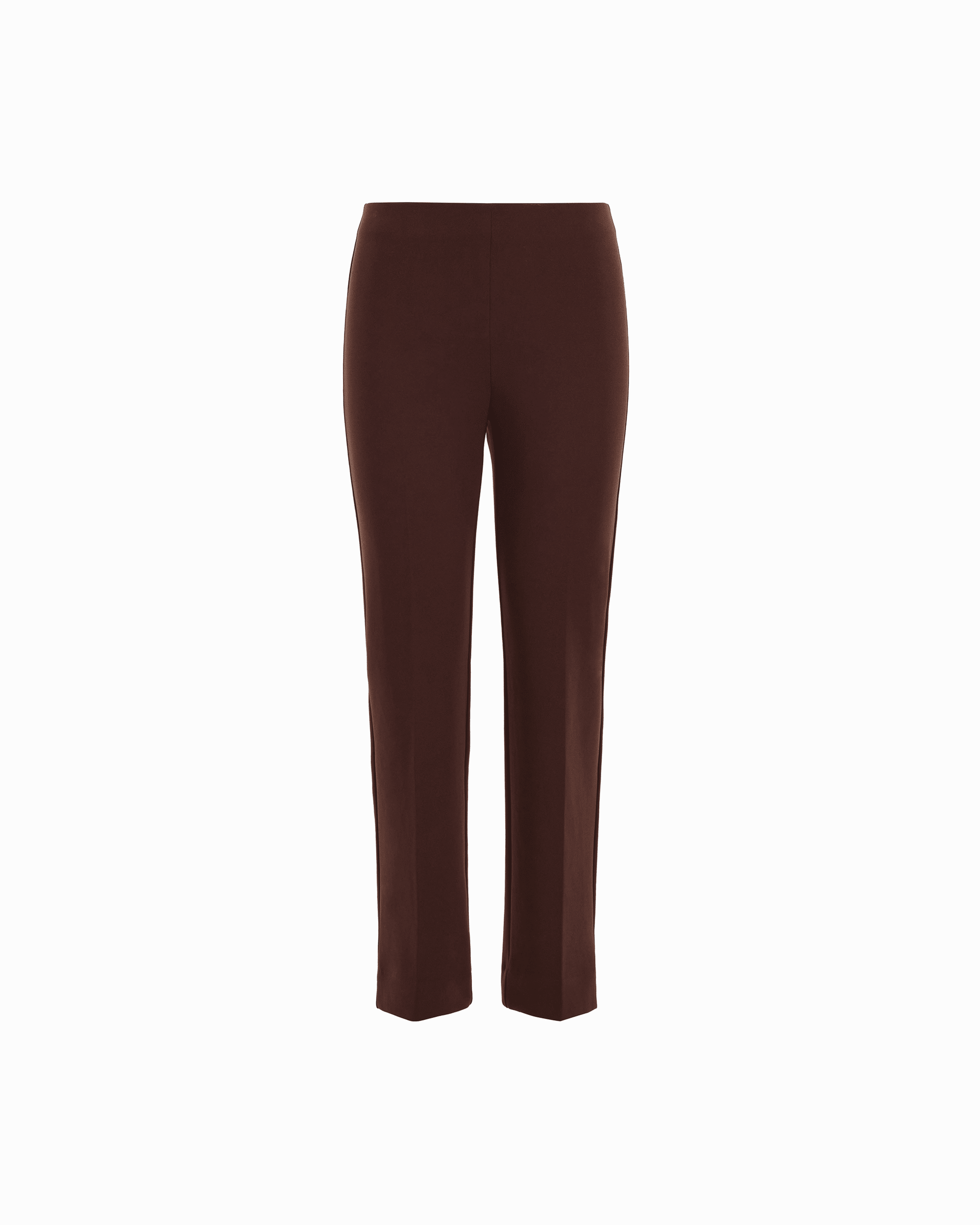 Pull-On Straight Ankle Pant - Anne Klein DARK CHOCOLATE