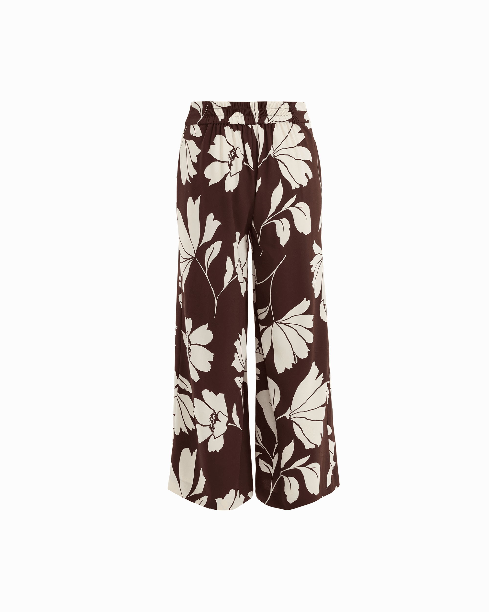 Hardware Detail Pull-On Crop Pants - Anne Klein DK CHOC/WHT DV