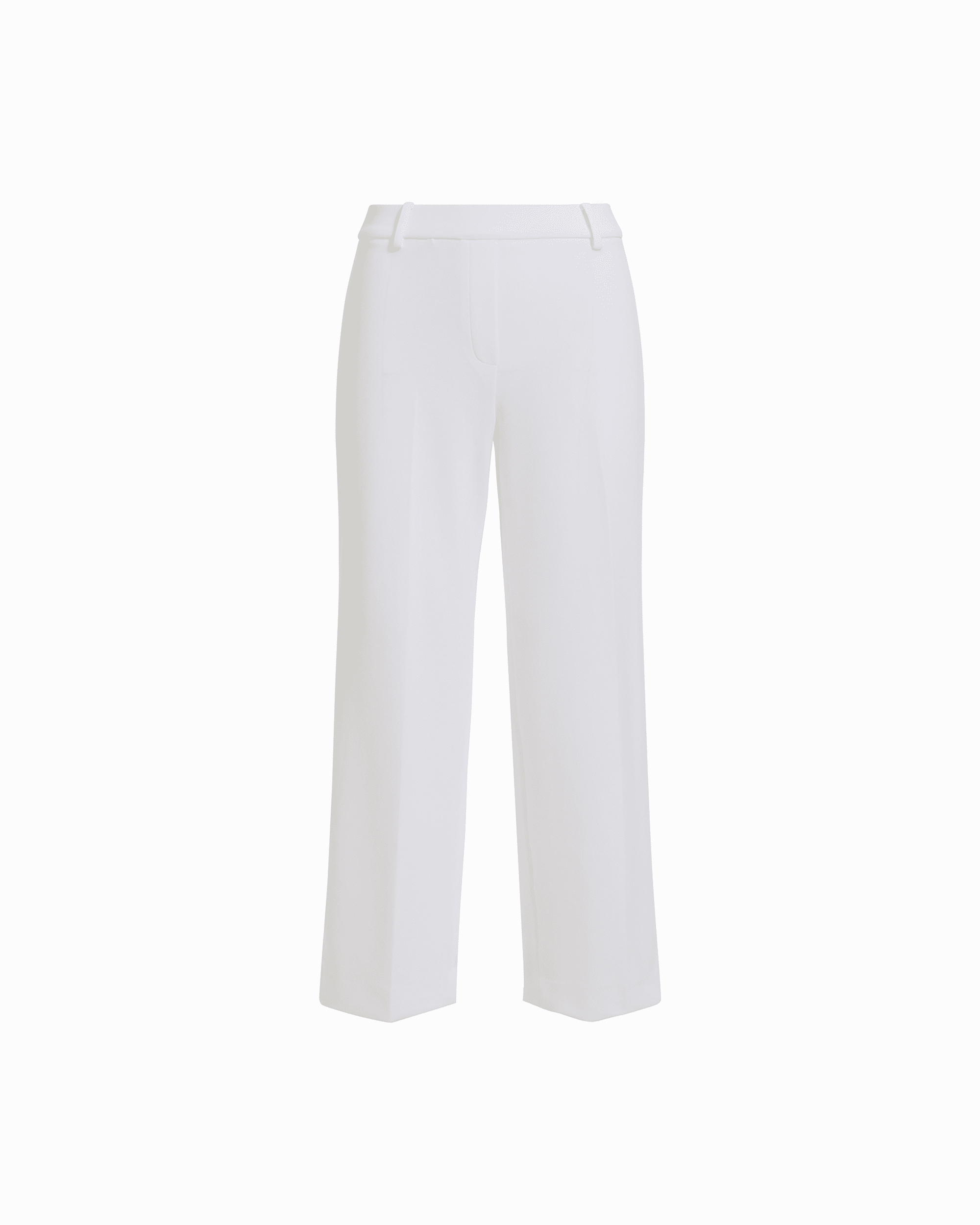 High Rise Wide Leg Cropped Lined Pants in WHITE DOVE - Anne Klein WHITE DOVE
