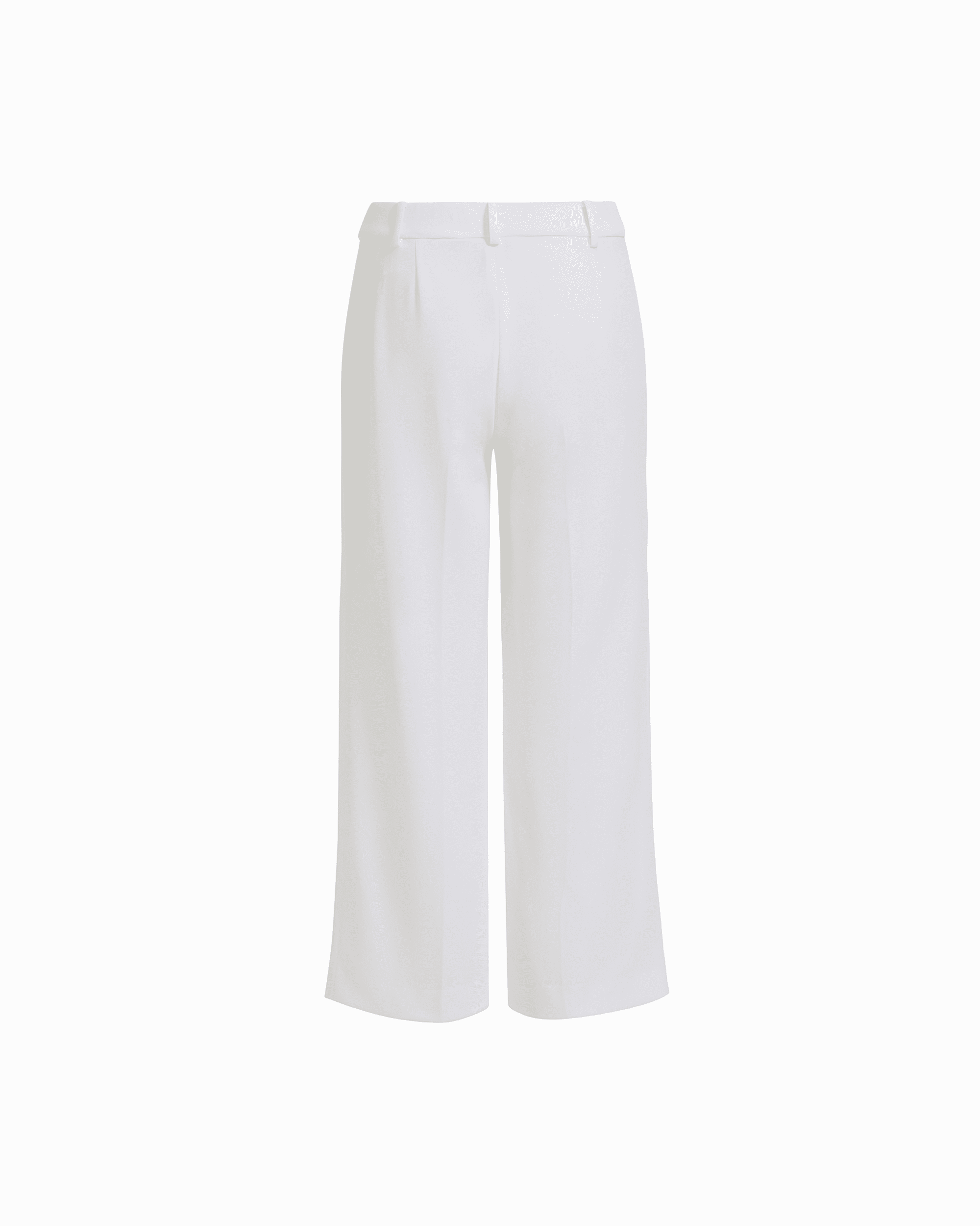 High Rise Wide Leg Cropped Lined Pants in WHITE DOVE - Anne Klein WHITE DOVE