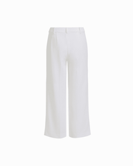 High Rise Wide Leg Cropped Lined Pants in WHITE DOVE - Anne Klein WHITE DOVE