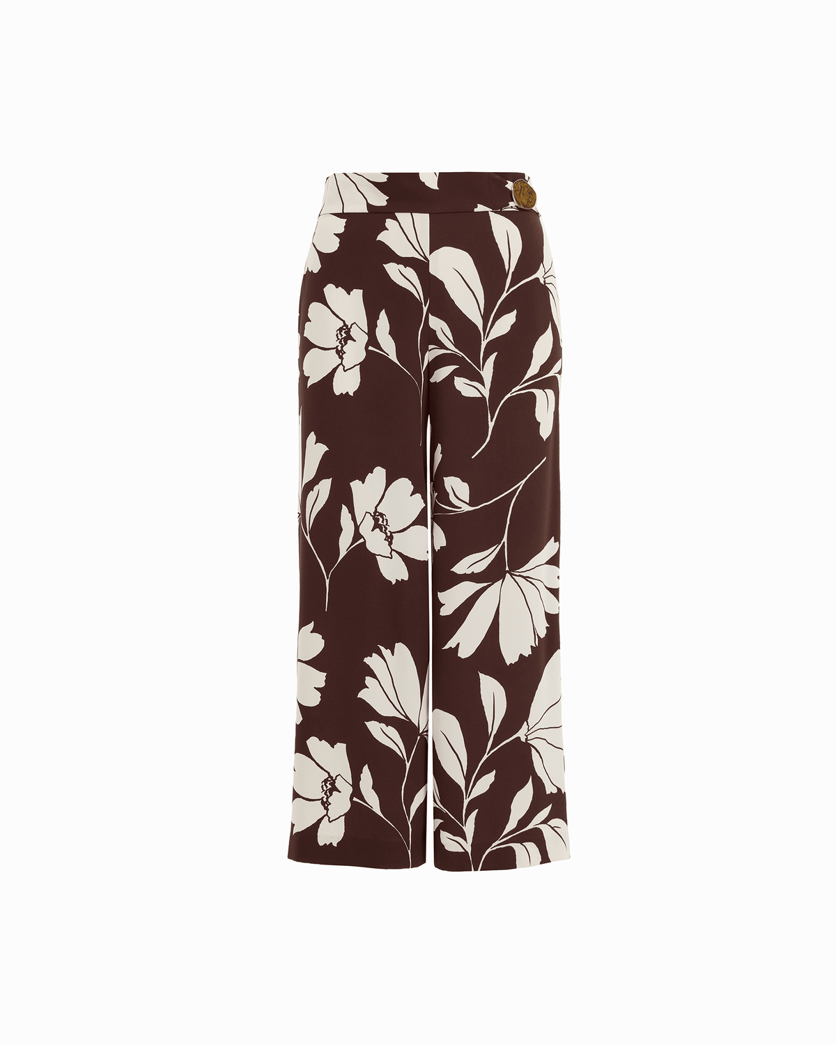 Pull-On Crop Pant with Hardware - Anne Klein DK CHOC/WHT DV