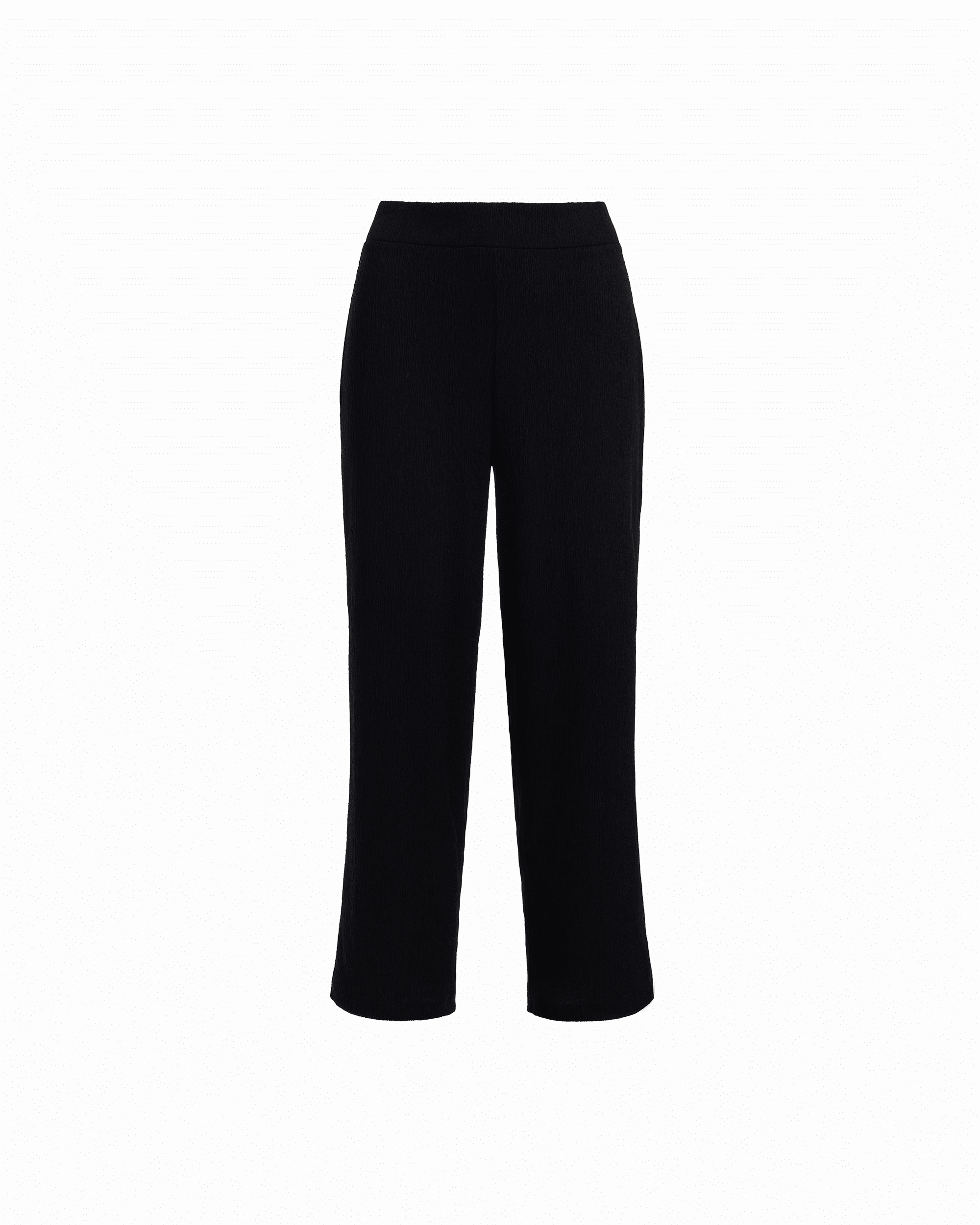 Wide Leg Crop Pull-On Pants in ANNE BLACK - Anne Klein ANNE BLACK