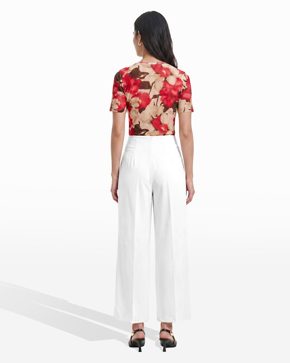 Straight Leg Ankle Pull-On Pant - Anne Klein WHITE DOVE