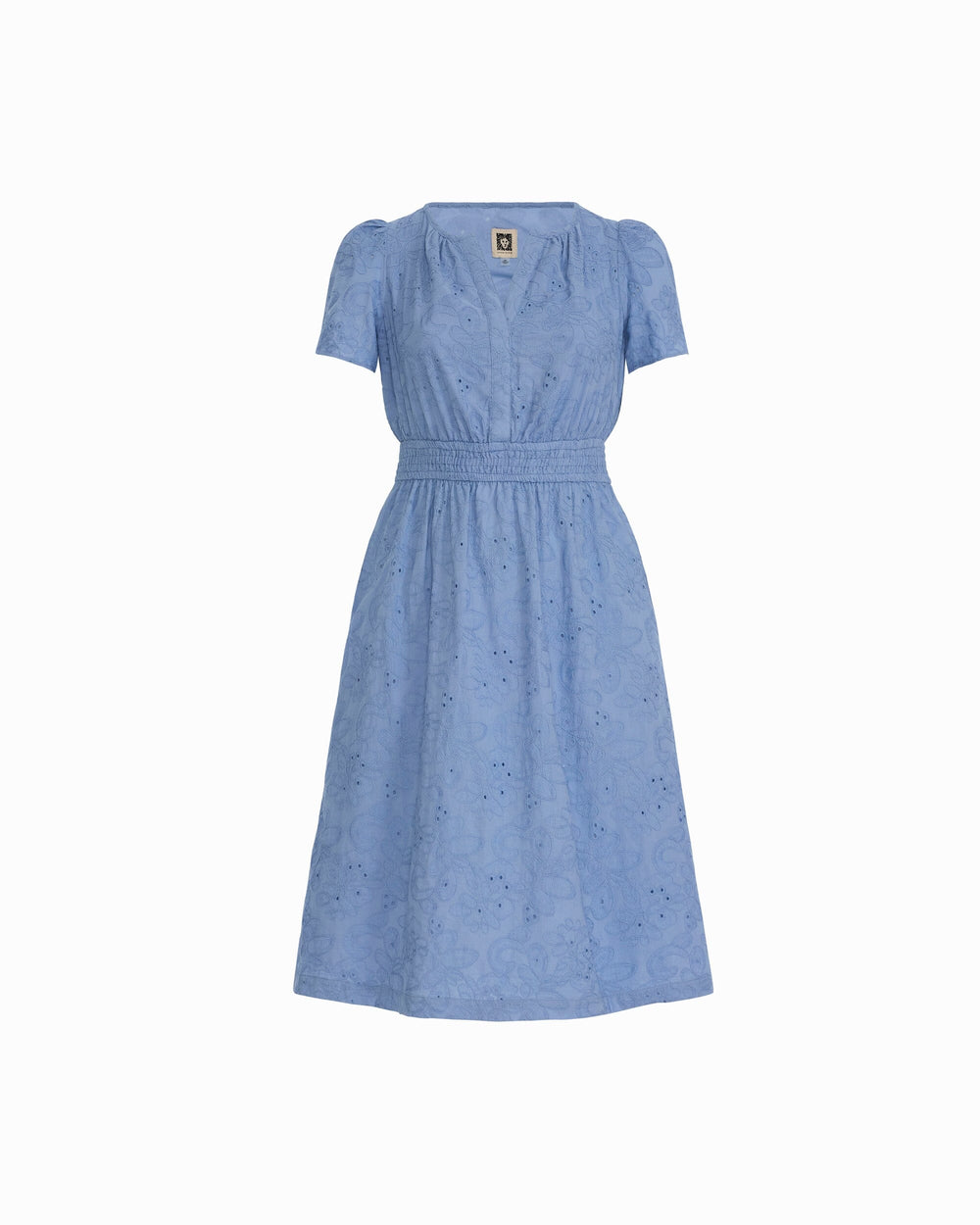 Short Sleeve Midi Dress - Anne Klein SURF BLUE