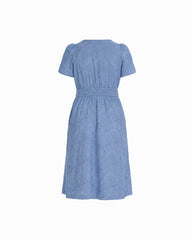 Short Sleeve Midi Dress - Anne Klein SURF BLUE