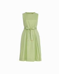 Paneled Bodice Midi Dress - Anne Klein COOL SAGE