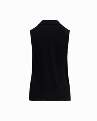 Notch Neck Wrap Knit Top - Anne Klein ANNE BLACK