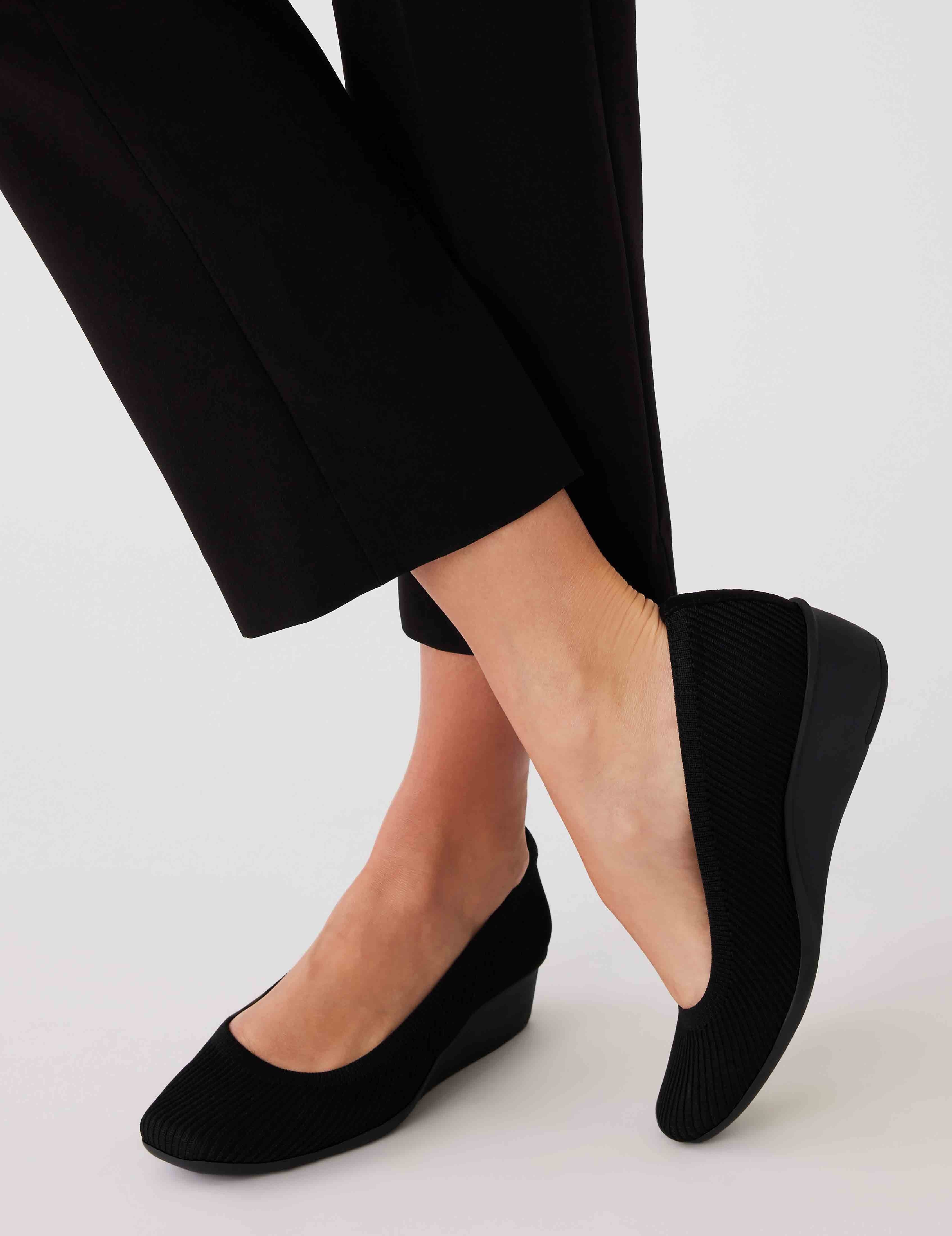 Wisher Wedge - Anne Klein Black Knit