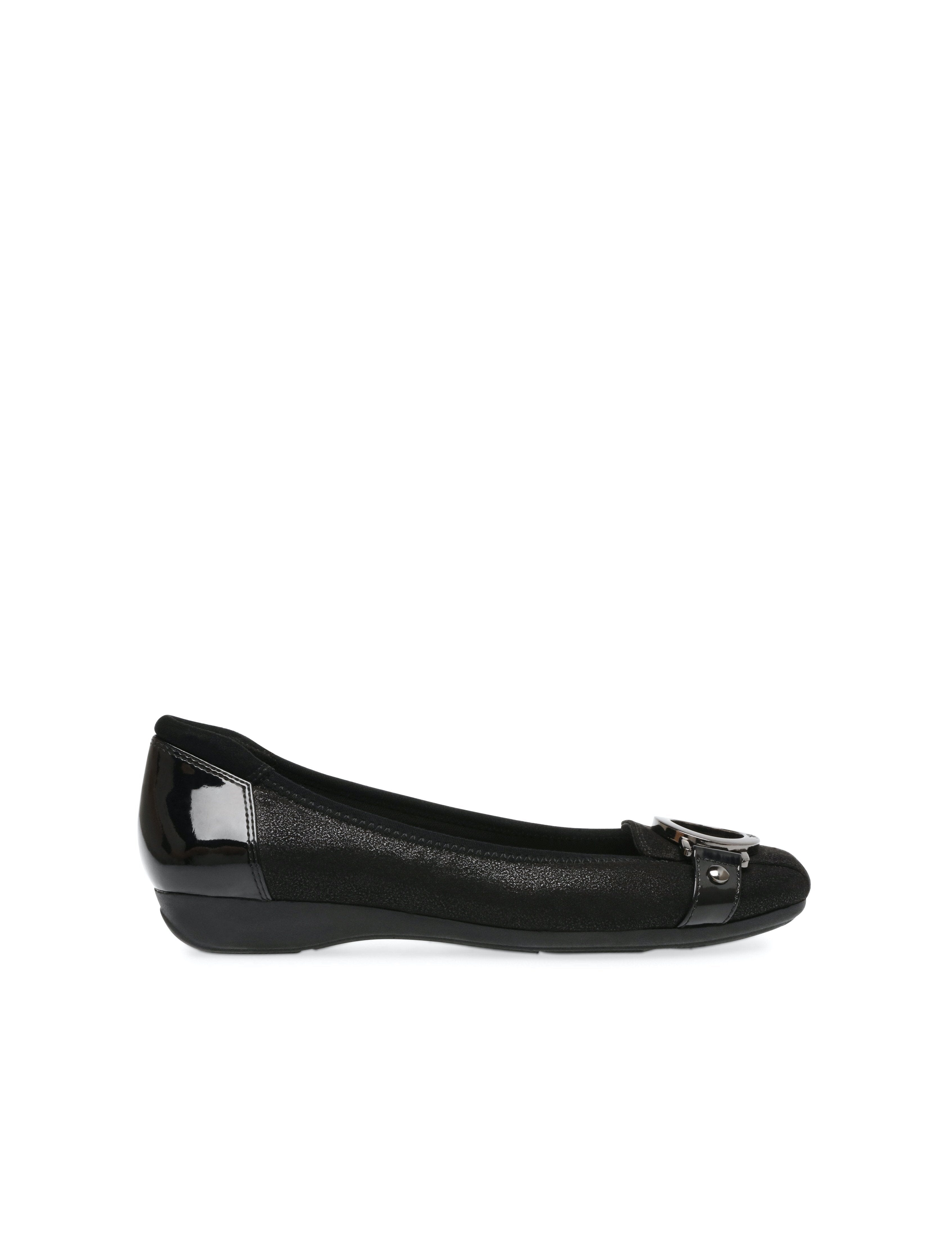 Umeko Flats Black - Anne Klein Black Multi Fabric