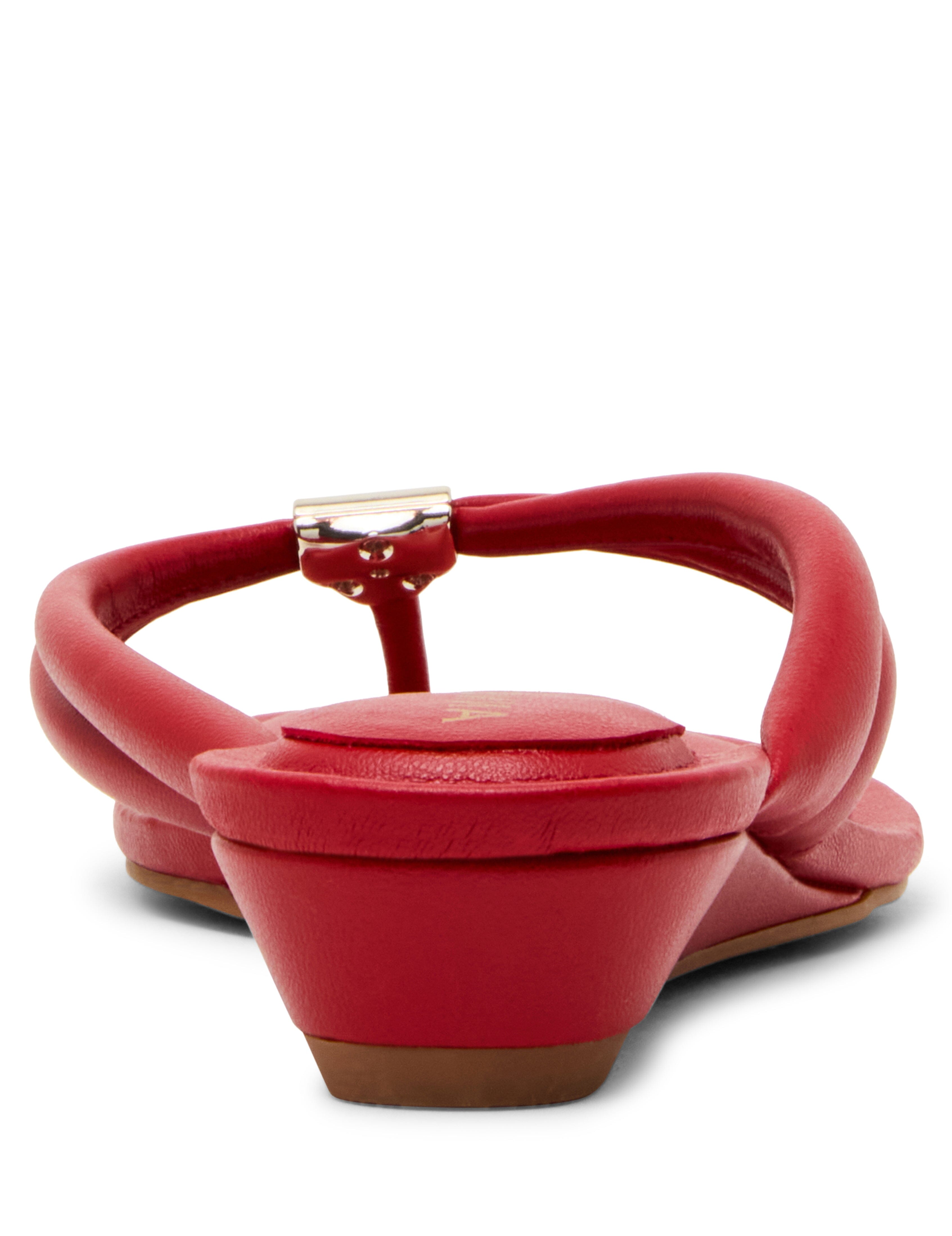 Open Toe Bari Sandal - Anne Klein Red