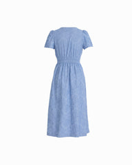 Short Sleeve Midi Dress - Anne Klein SURF BLUE