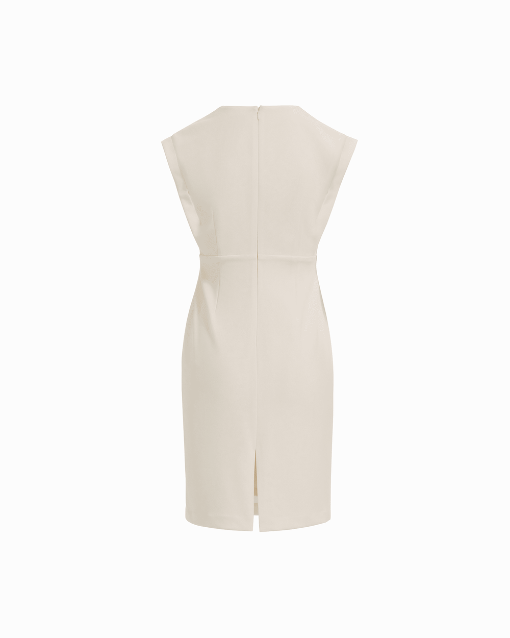Pleated Bodice Sheath Dress - Anne Klein WHITE DOVE
