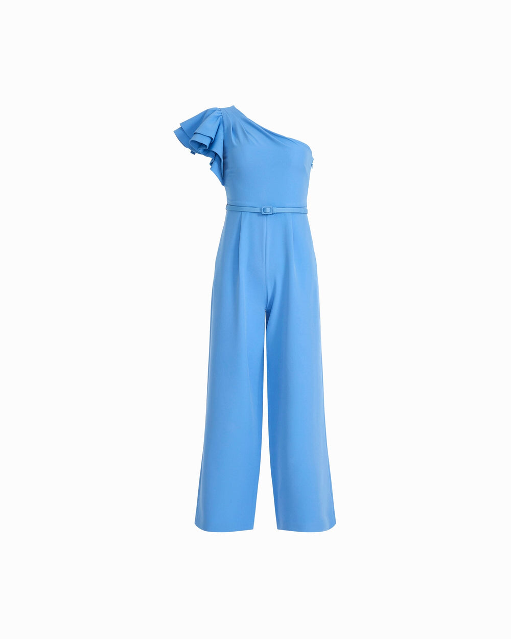 One Shoulder Ruffle Jumpsuit - Anne Klein SEAPORT
