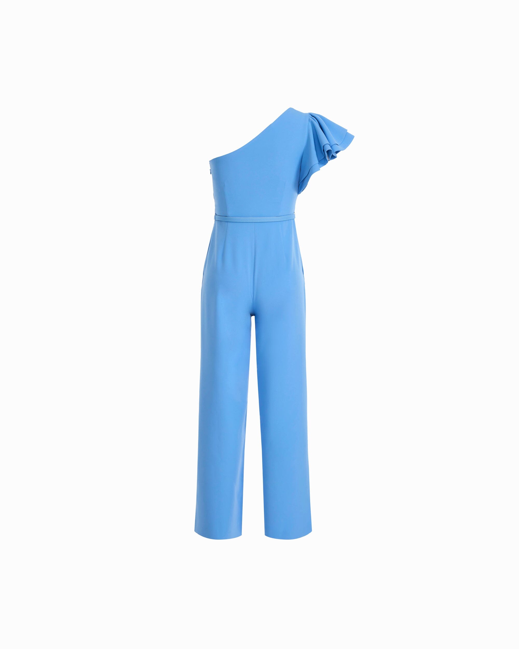 One Shoulder Ruffle Jumpsuit - Anne Klein SEAPORT