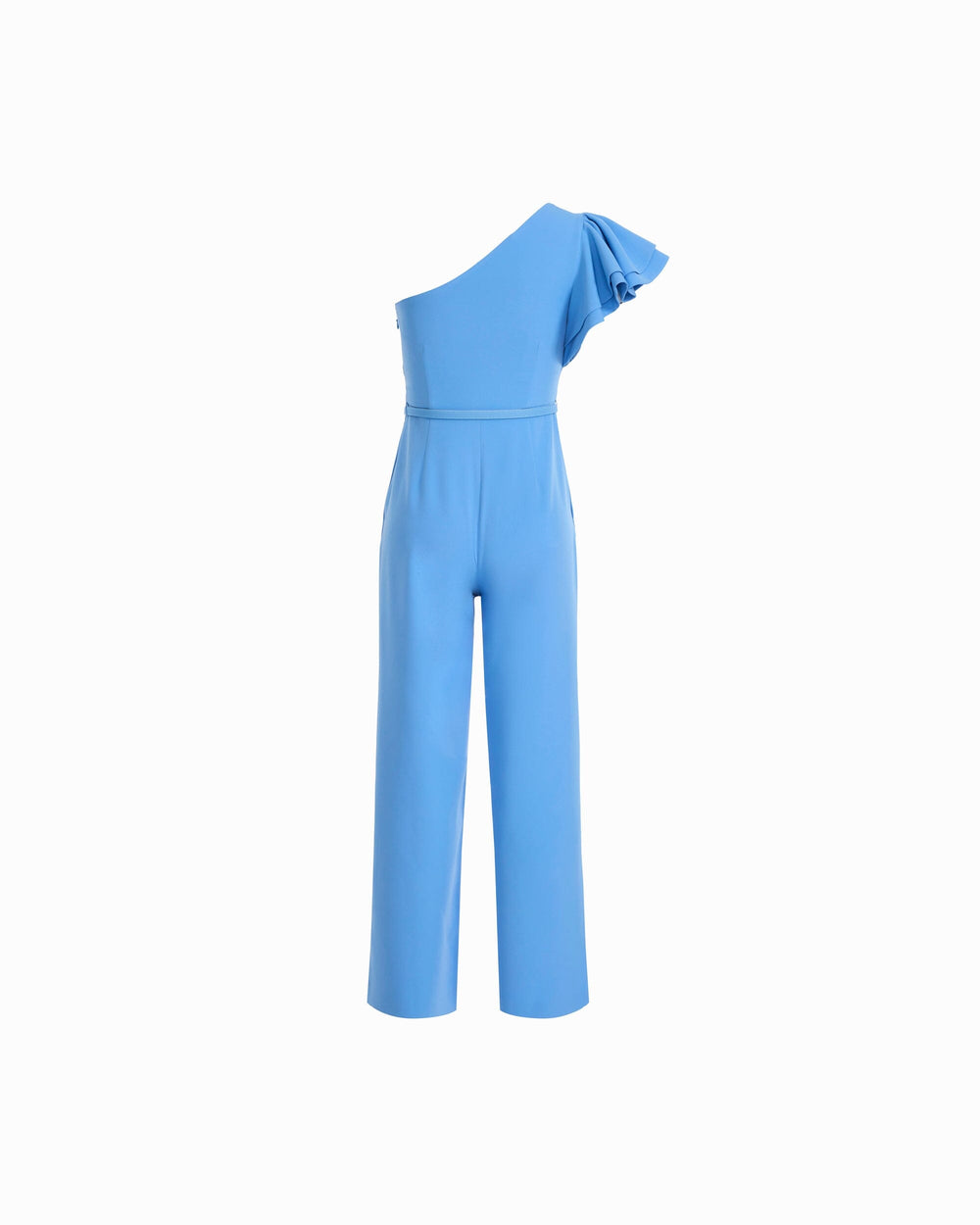 One Shoulder Ruffle Jumpsuit - Anne Klein SEAPORT