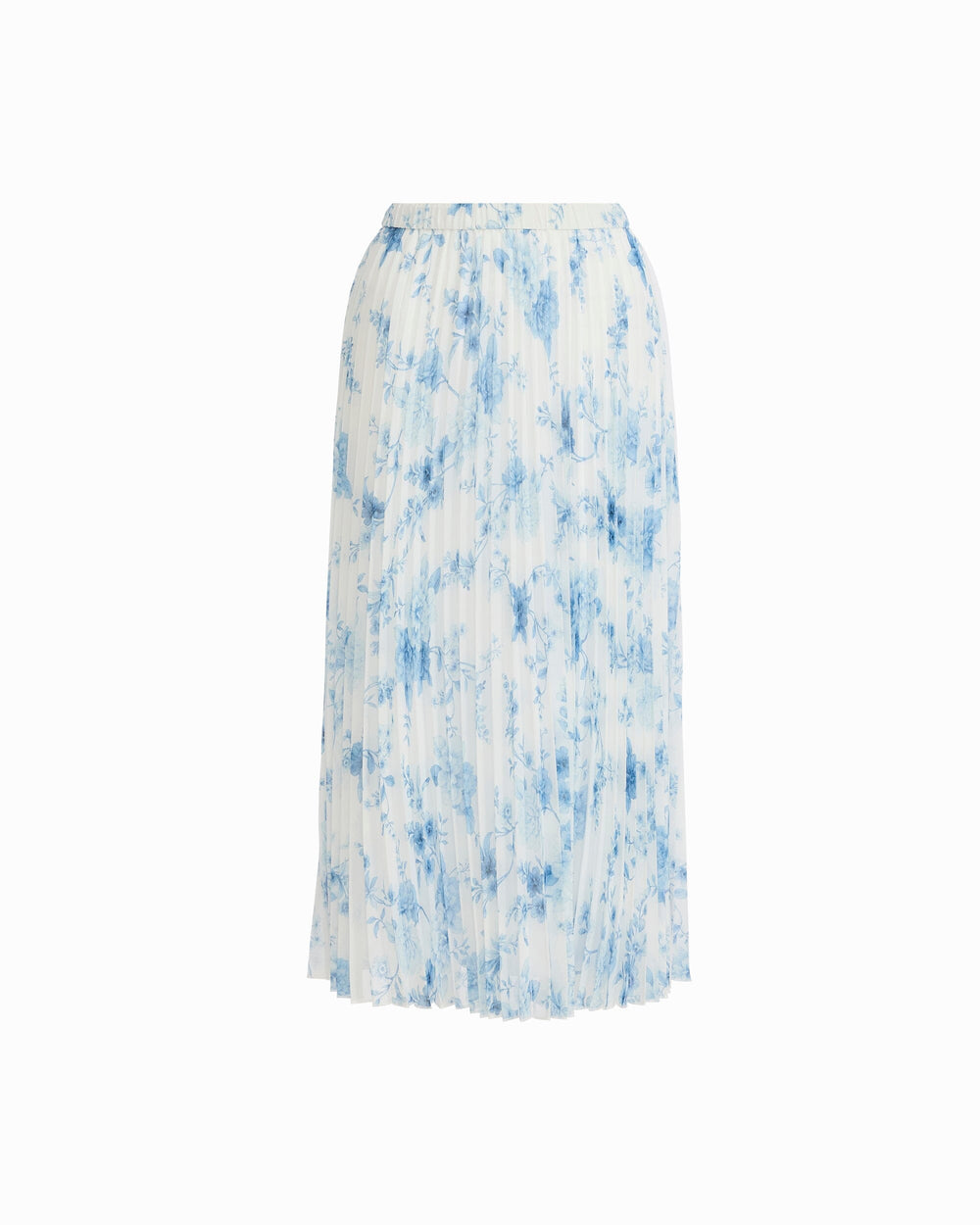 Pleated Lined Skirt - Anne Klein CRISP WHITE MLT