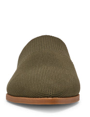 Vassar Knit Flat Mule - Anne Klein Olive Knit