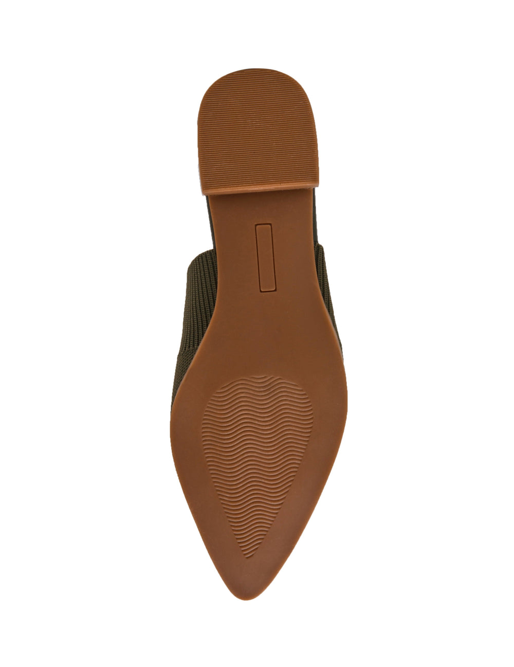 Vassar Knit Flat Mule - Anne Klein Olive Knit