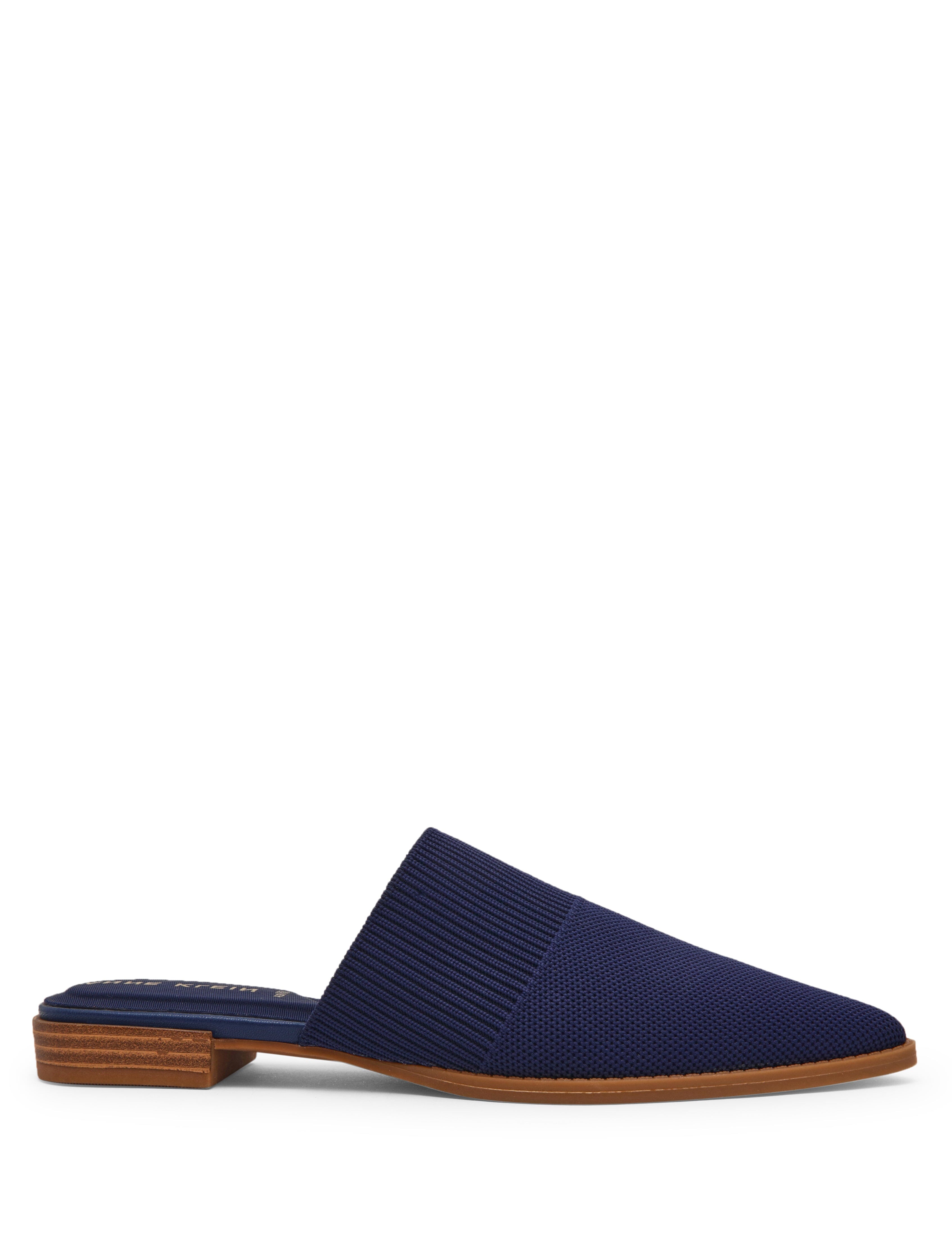 Vassar Knit Mule Flat - Anne Klein Navy Knit