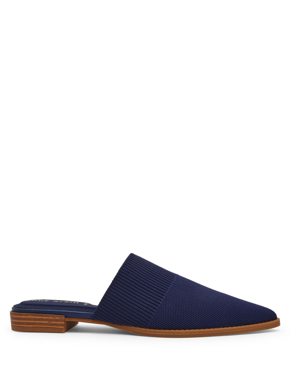 Vassar Knit Mule Flat - Anne Klein Navy Knit