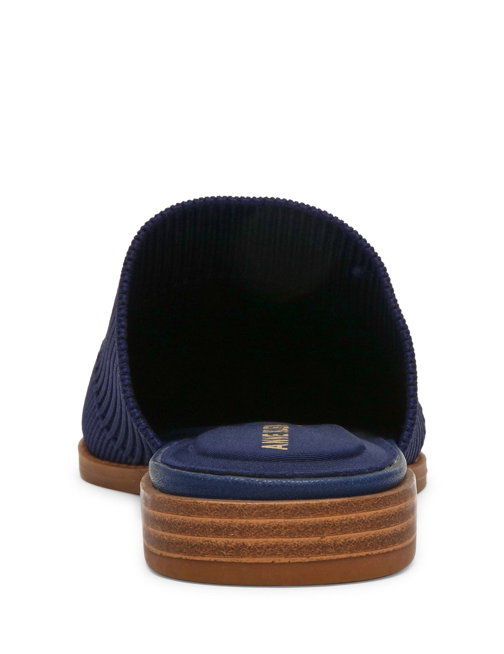 Vassar Knit Mule Flat - Anne Klein Navy Knit