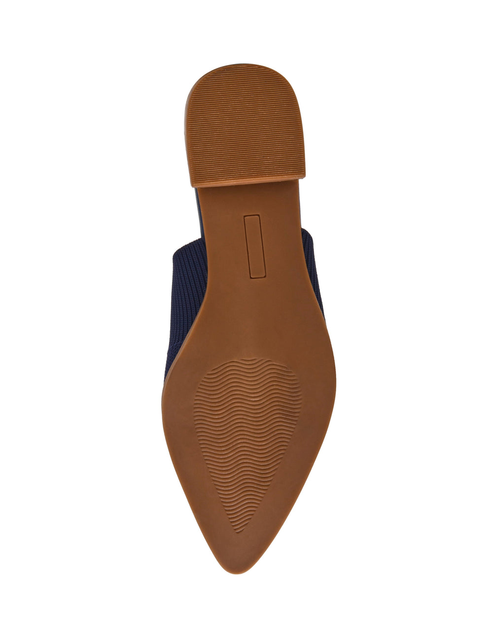 Vassar Knit Mule Flat - Anne Klein Navy Knit