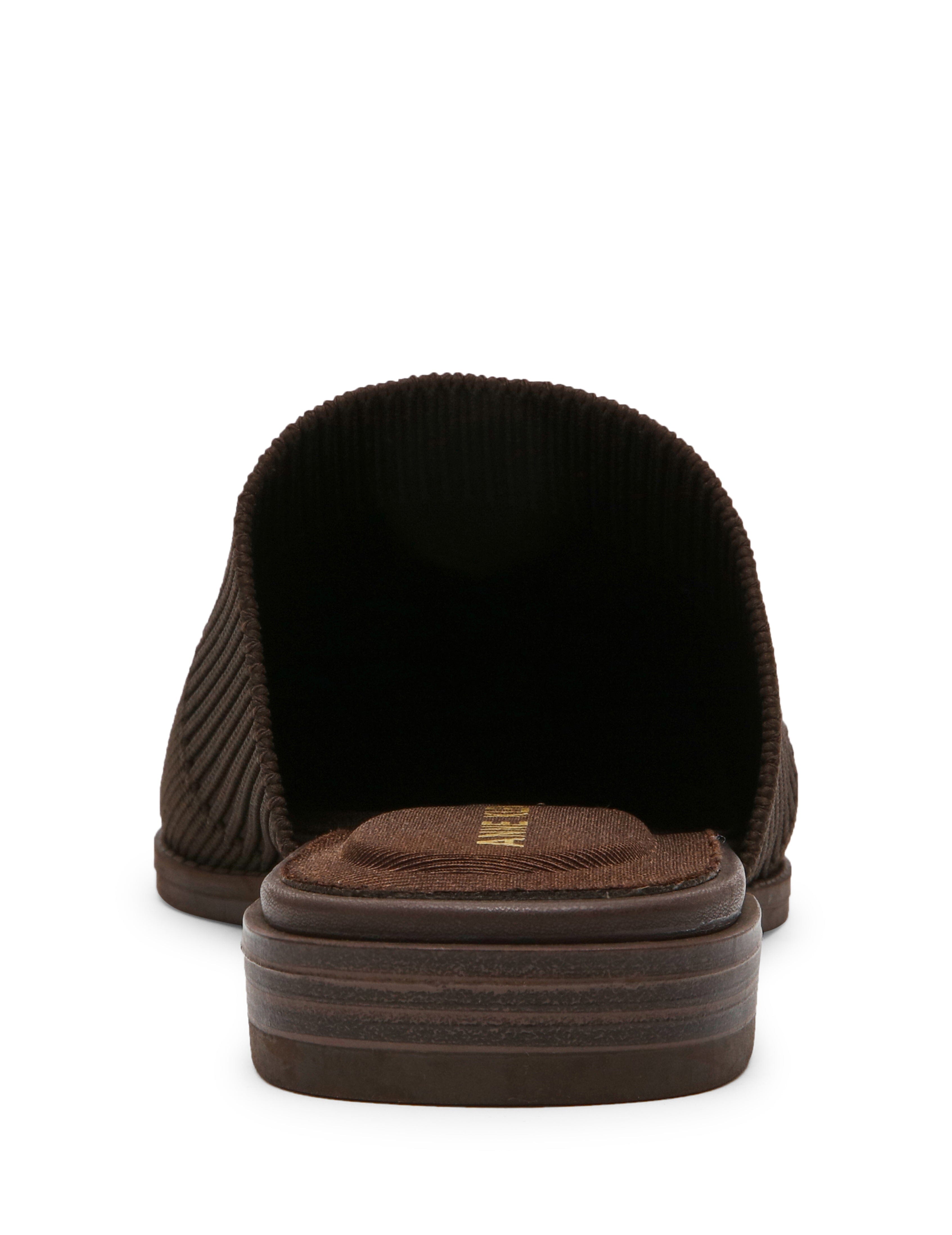 Vassar Knit Flat Mule - Anne Klein Brown Knit