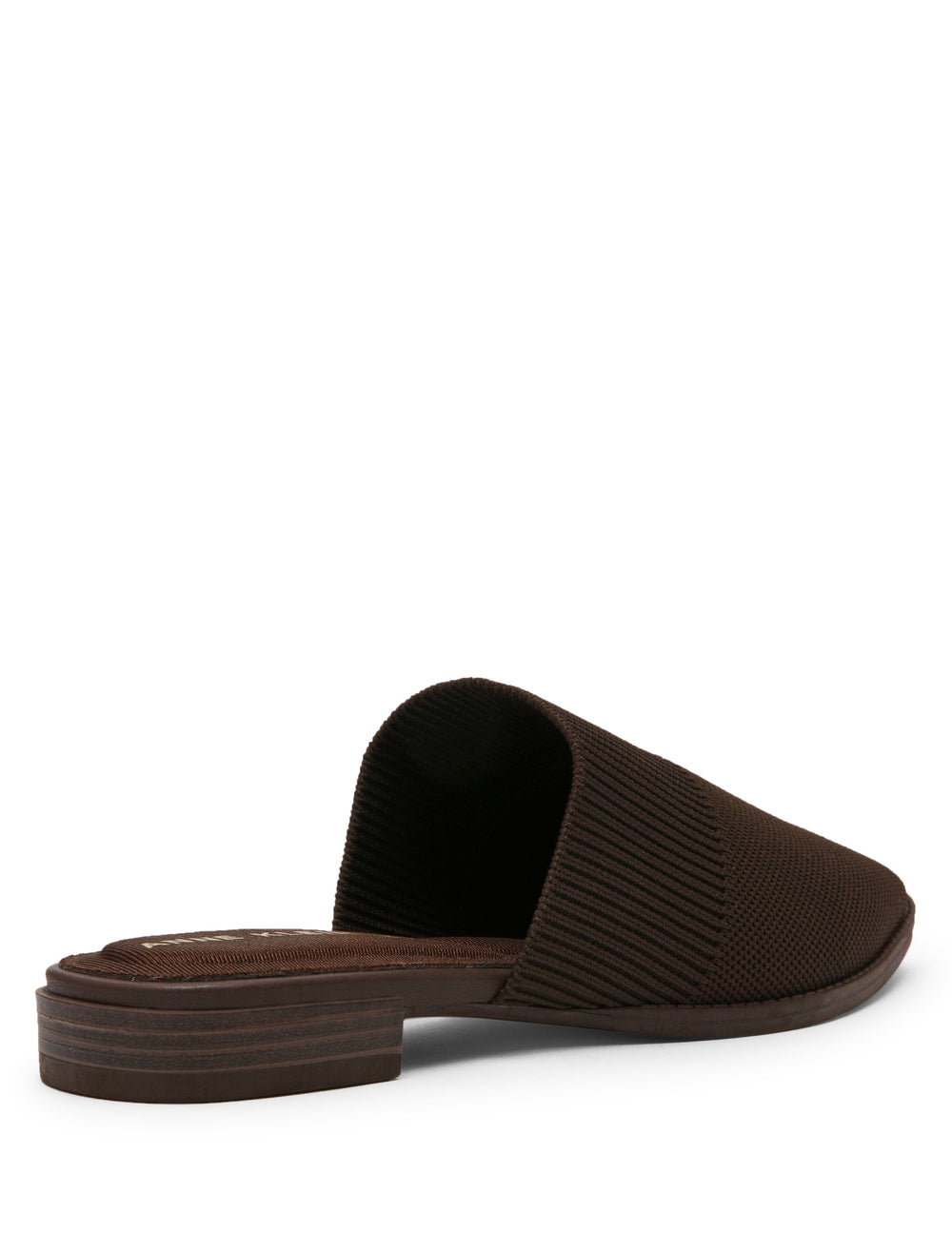Vassar Knit Flat Mule - Anne Klein Brown Knit