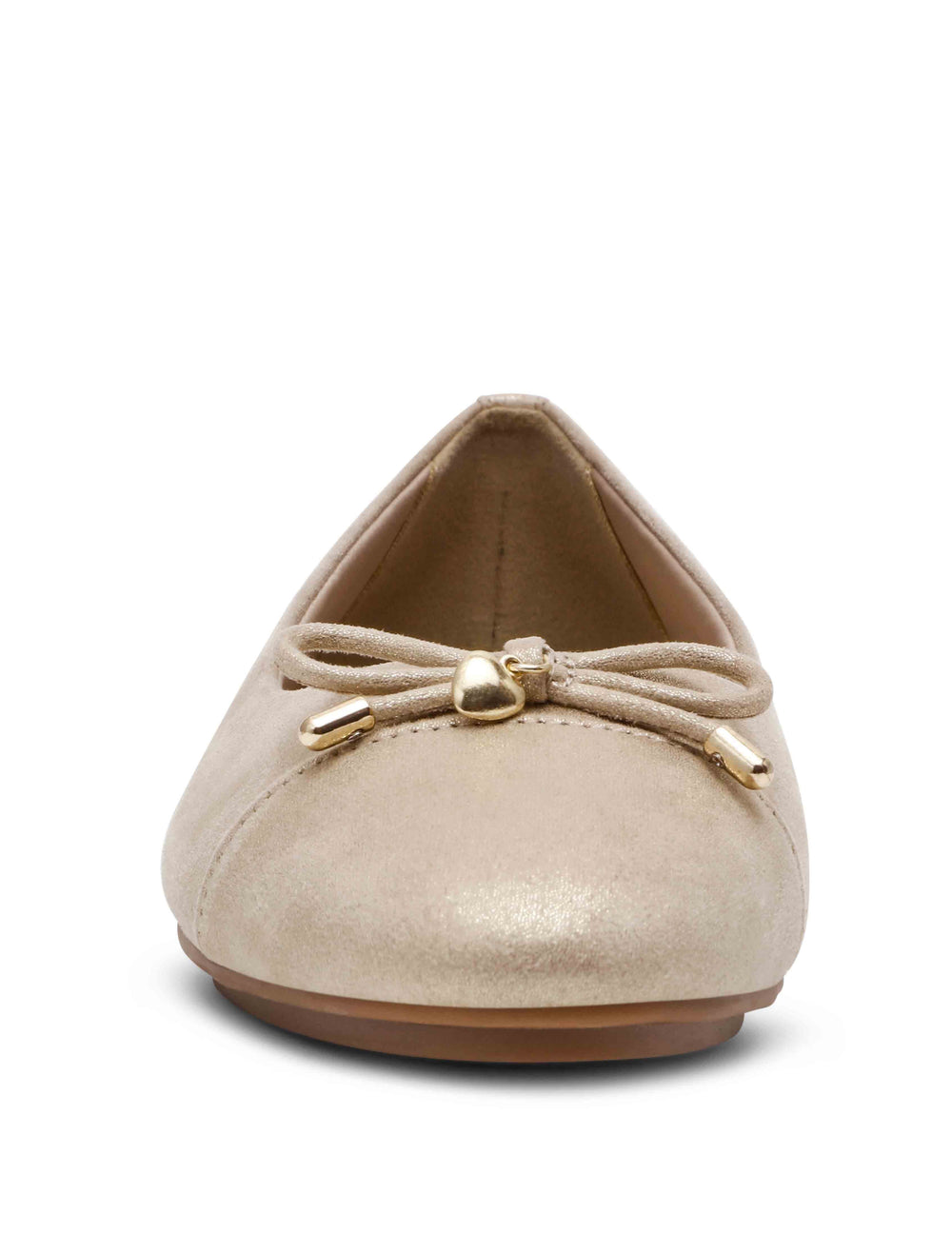 Luci Ballet Flat - Anne Klein Light Gold Micro