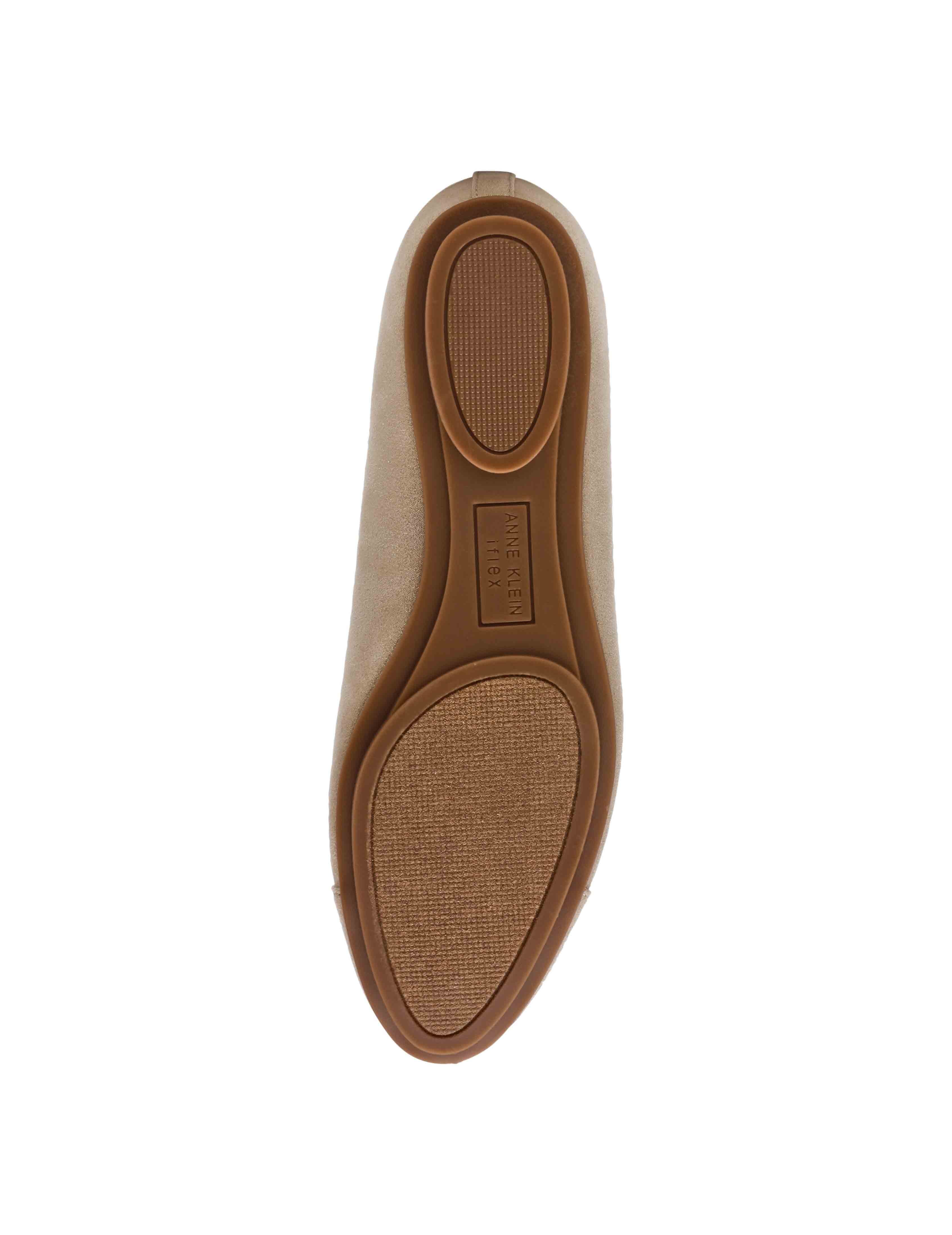 Luci Ballet Flat - Anne Klein Light Gold Micro