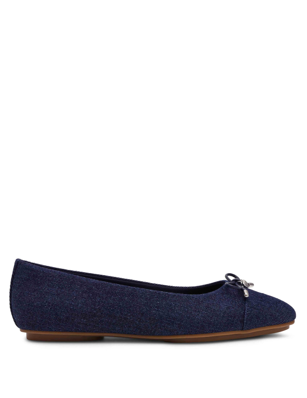 Luci Ballet Flat - Anne Klein Dark Blue Denim