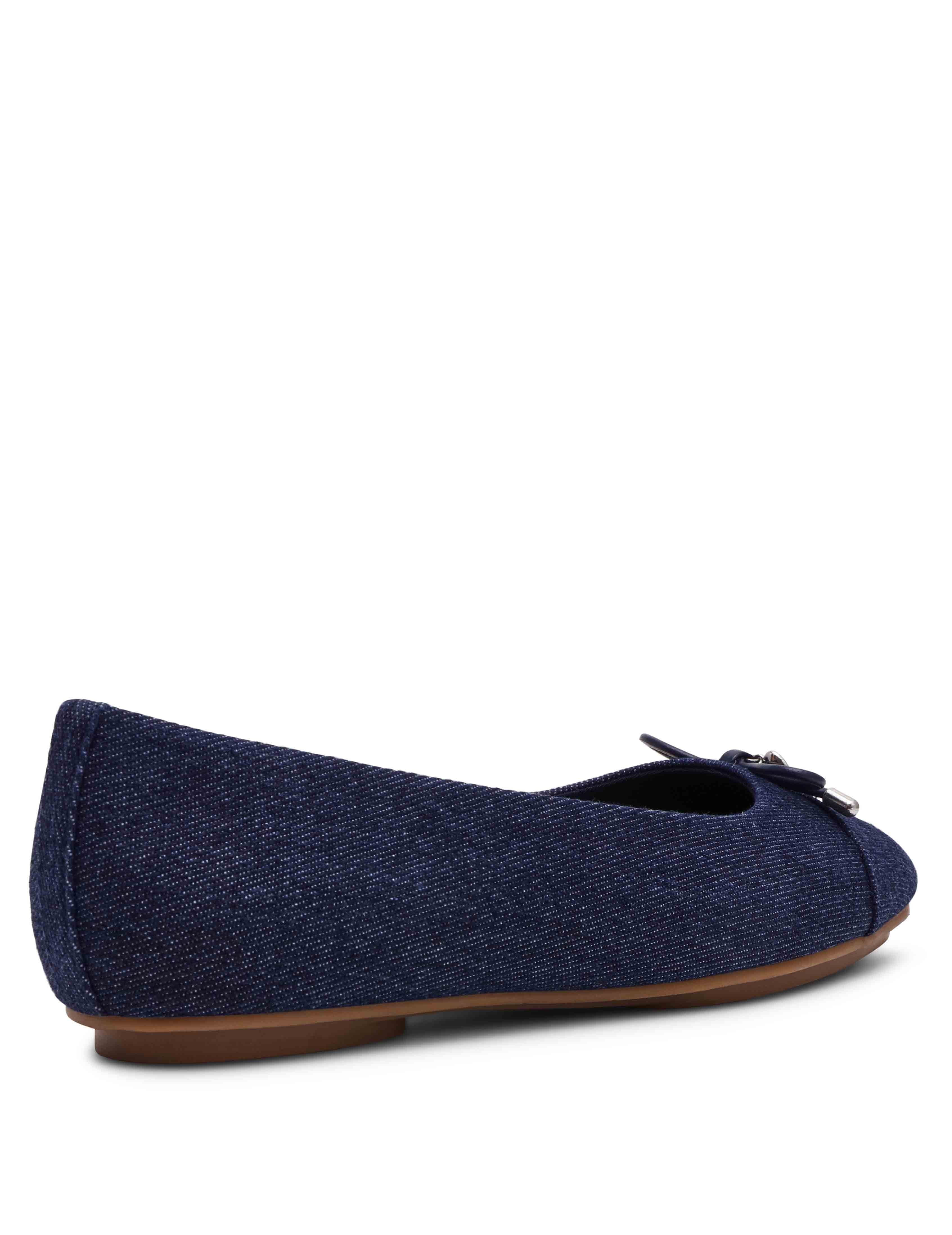Luci Ballet Flat - Anne Klein Dark Blue Denim