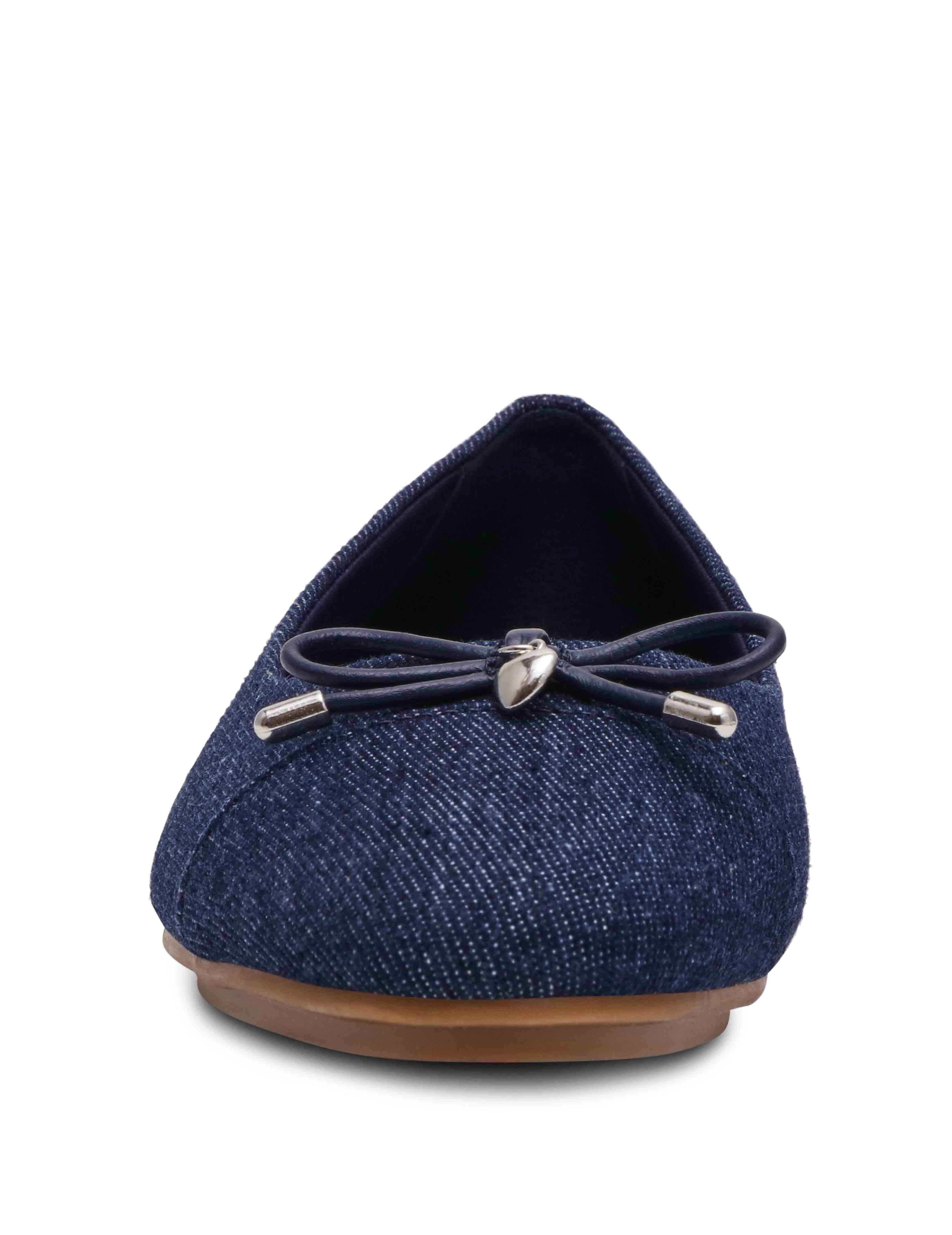 Luci Ballet Flat - Anne Klein Dark Blue Denim