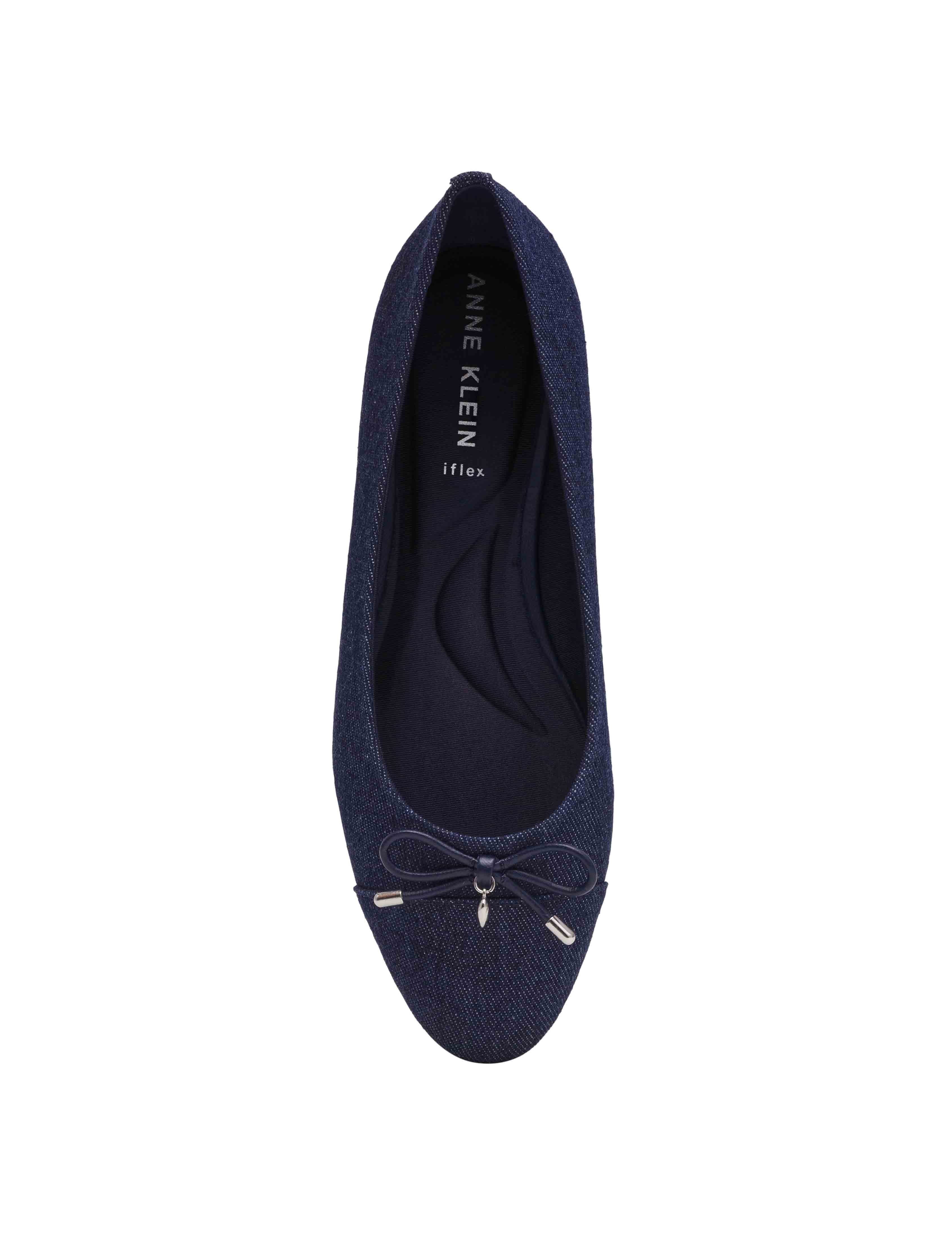 Luci Ballet Flat - Anne Klein Dark Blue Denim