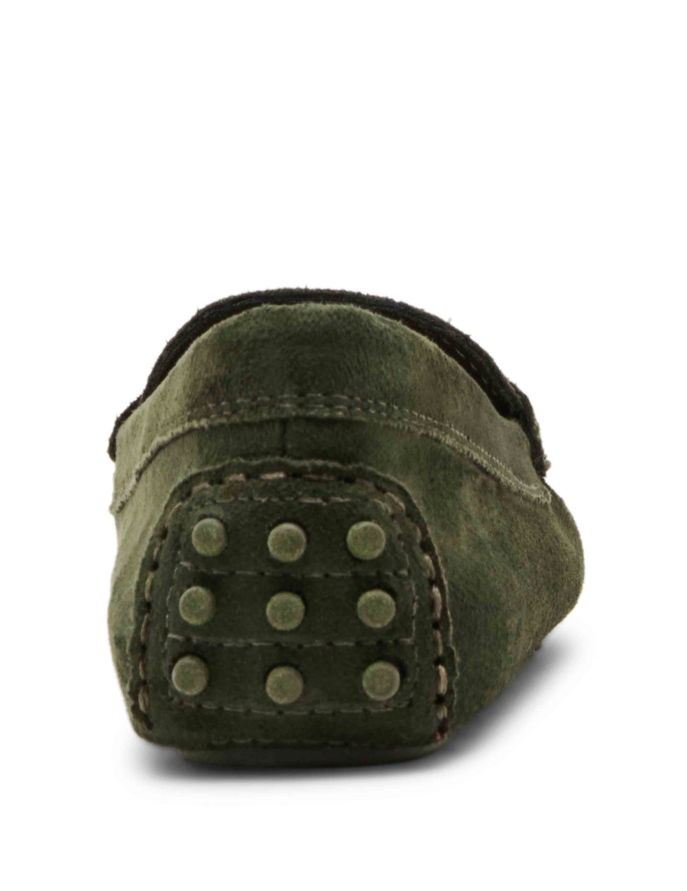 Chrystie Moccasin Loafer in Olive Suede - Anne Klein Olive Suede