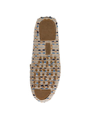 Chrystie Woven Moccasin Loafer - Anne Klein Nat/Blk Knit