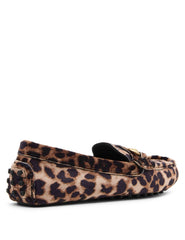 Chrystie Leopard Print Moccasin Loafer - Anne Klein Leopard Knit