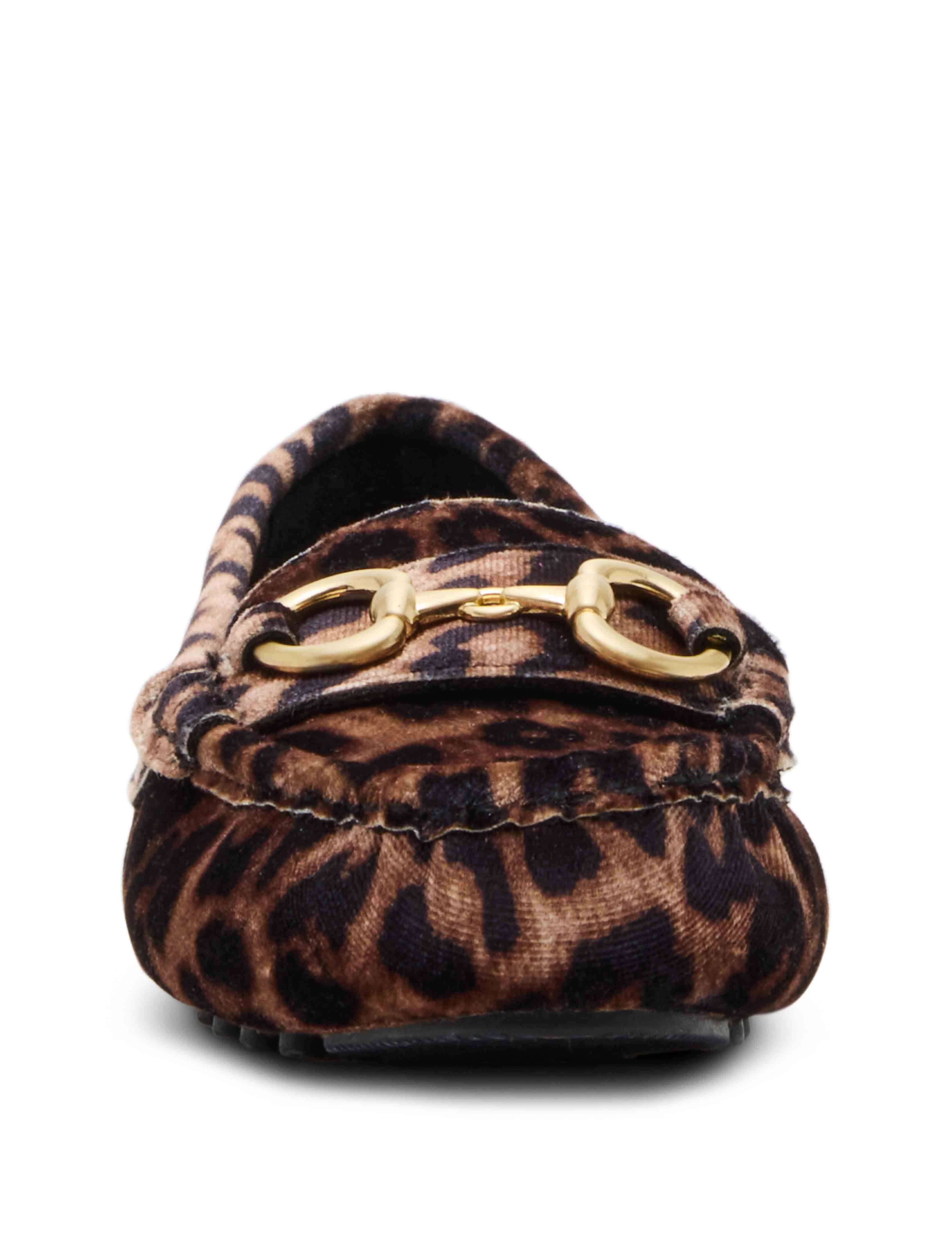Chrystie Leopard Print Moccasin Loafer - Anne Klein Leopard Knit