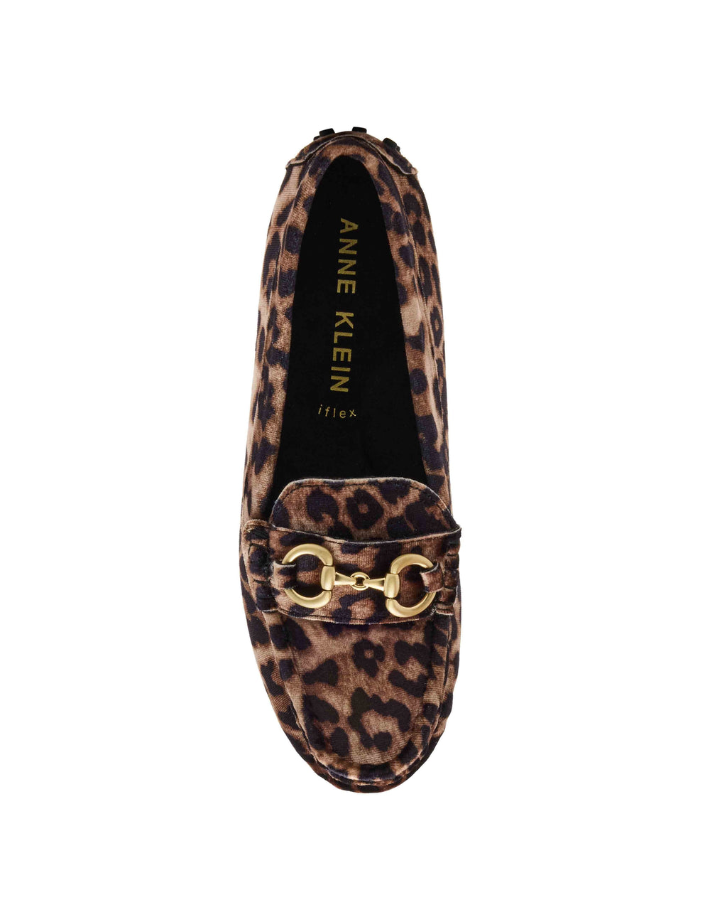Chrystie Leopard Print Moccasin Loafer - Anne Klein Leopard Knit