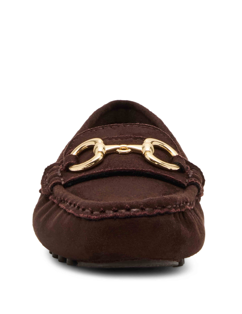 Chrystie Moccasin Loafer in Suede - Anne Klein Dark Brown