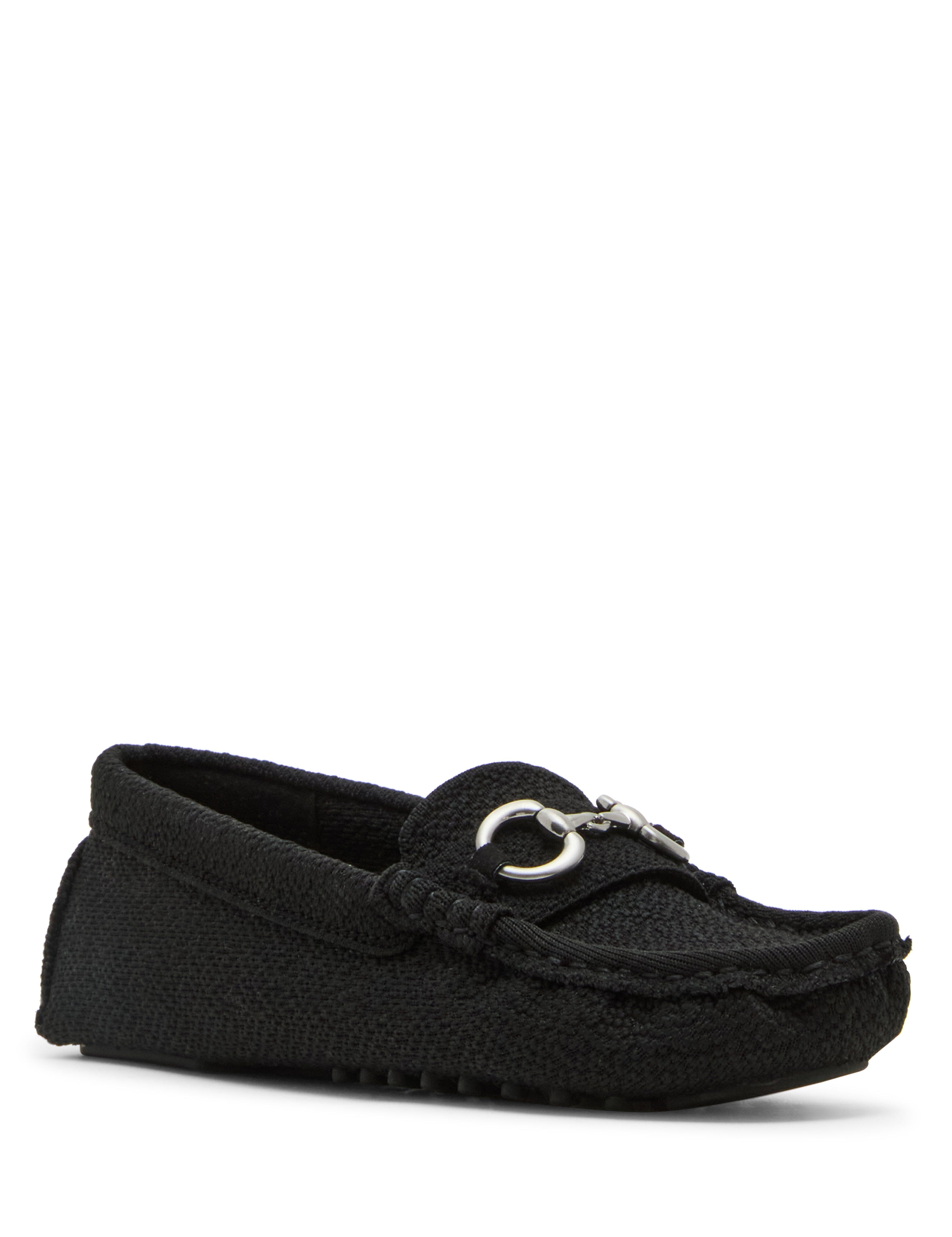 Chrystie Moccasin Loafer with Bit Detail - Anne Klein Black Knit