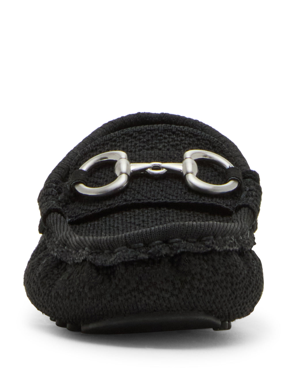 Chrystie Moccasin Loafer with Bit Detail - Anne Klein Black Knit