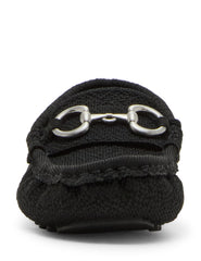 Chrystie Moccasin Loafer with Bit Detail - Anne Klein Black Knit